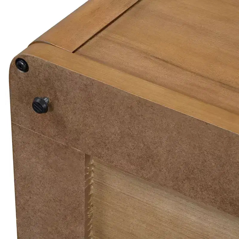 Table basse carrée en bois avec rangement, table centrale à 2 niveaux, table d'appoint avec compartiment de rangement semi-ouvert pour salon