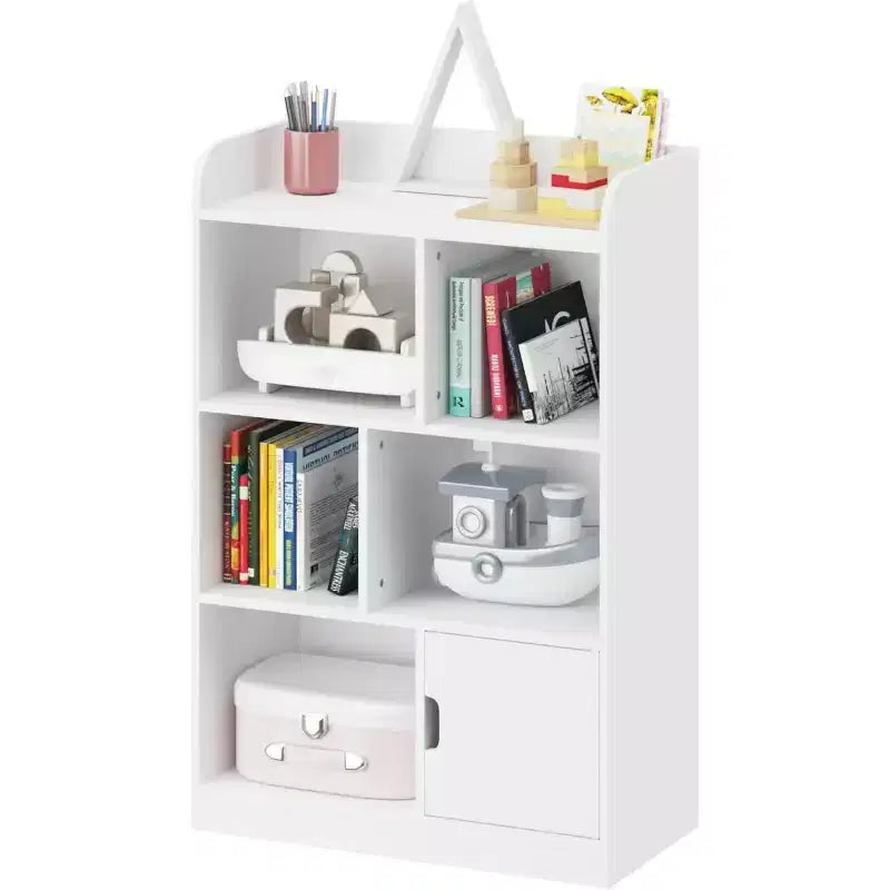 6-Cube Bookcase, Kids Bookshelf, 3-Tier Freestanding Shelf, Multi-functional Cube Storage Organizer for Kids Room,Bedroom,Study, Office, Living Room
