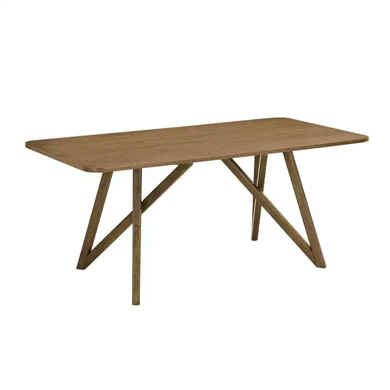 Table à manger de 178 cm, pieds croisés type trépied