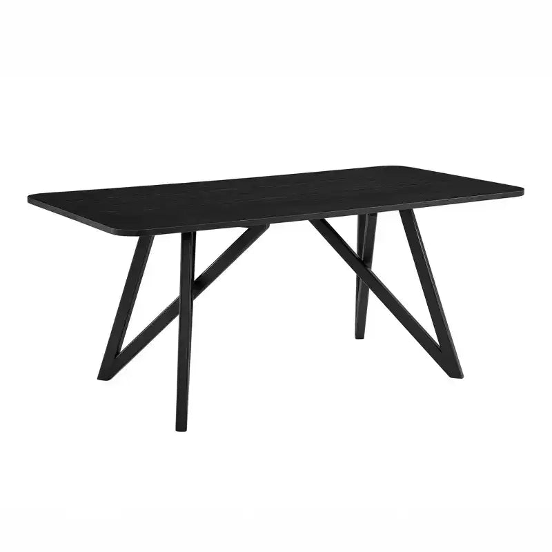Table à manger de 178 cm, pieds croisés type trépied