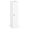 Cream 4-Tier Rolling Storage Cart (Polypropylene) | Mobile Bookcase & Organizer for Living Room & Office
