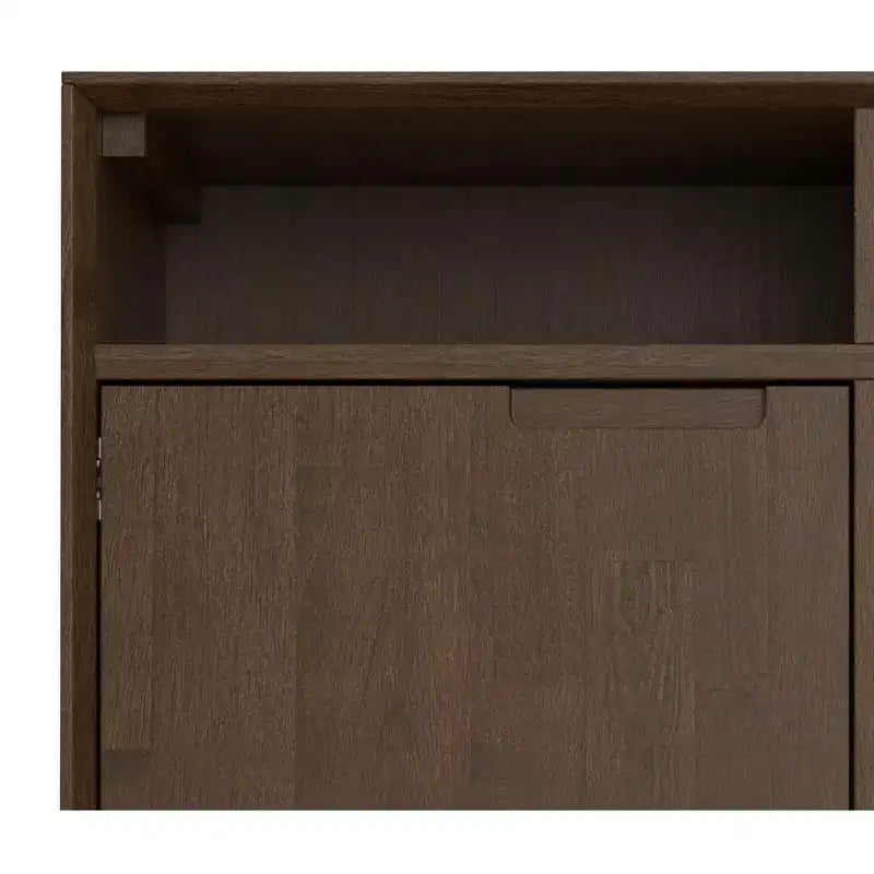Meuble de rangement pour entrée, moderne et industriel, en bois massif Devlin, largeur 91 cm