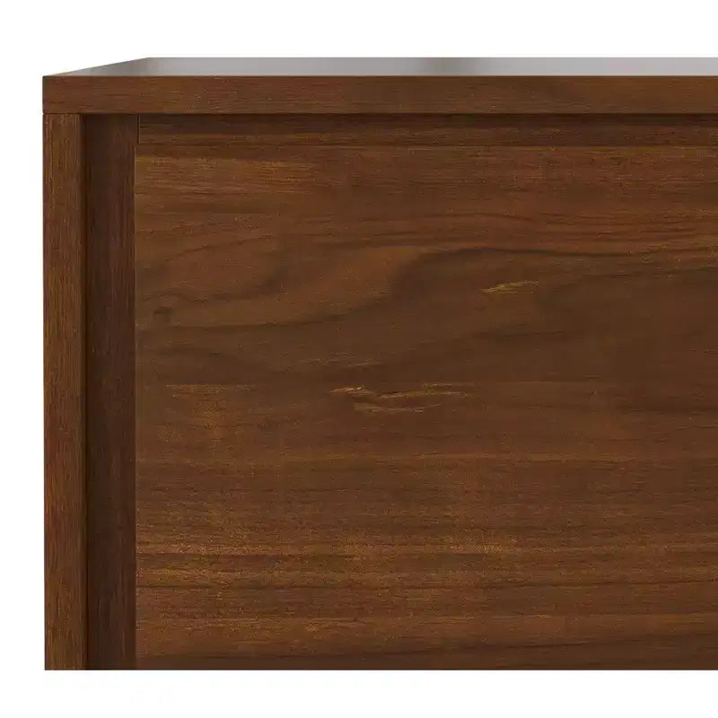 Meuble de rangement moyen Mitchell, 99 cm de large, en bois massif, style industriel moderne