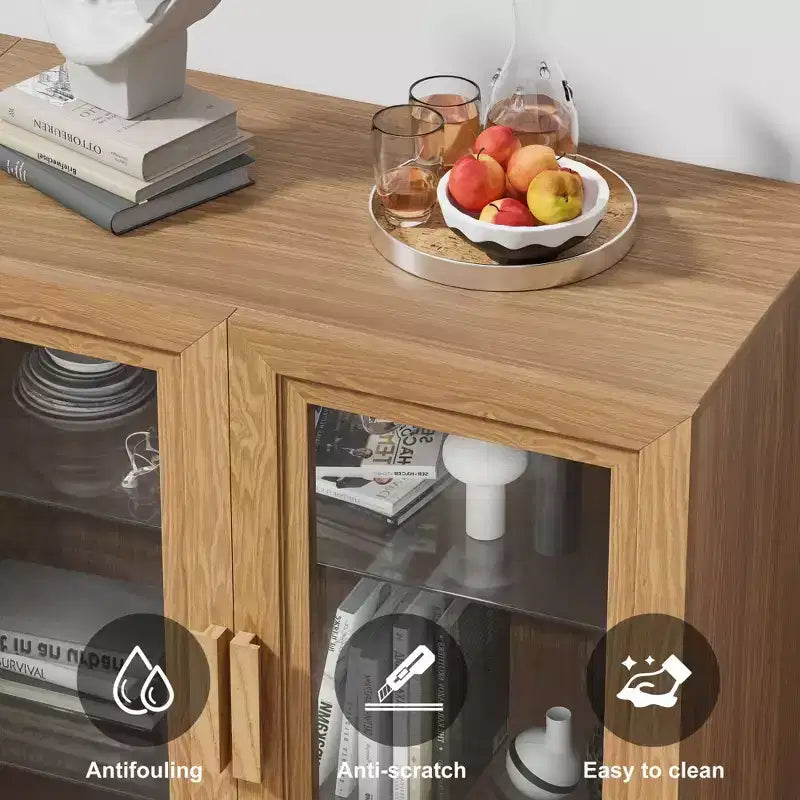 Meuble de rangement haut de salle de bain noir de 62 po avec étagères réglables et 2 portes en verre, rangement ouvert pour salle de bain et buanderie