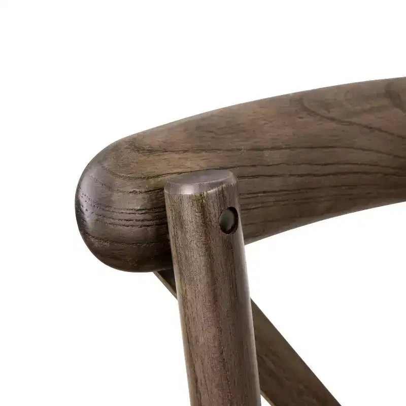 Chaise de bistrot en bois empilable à dossier croisé