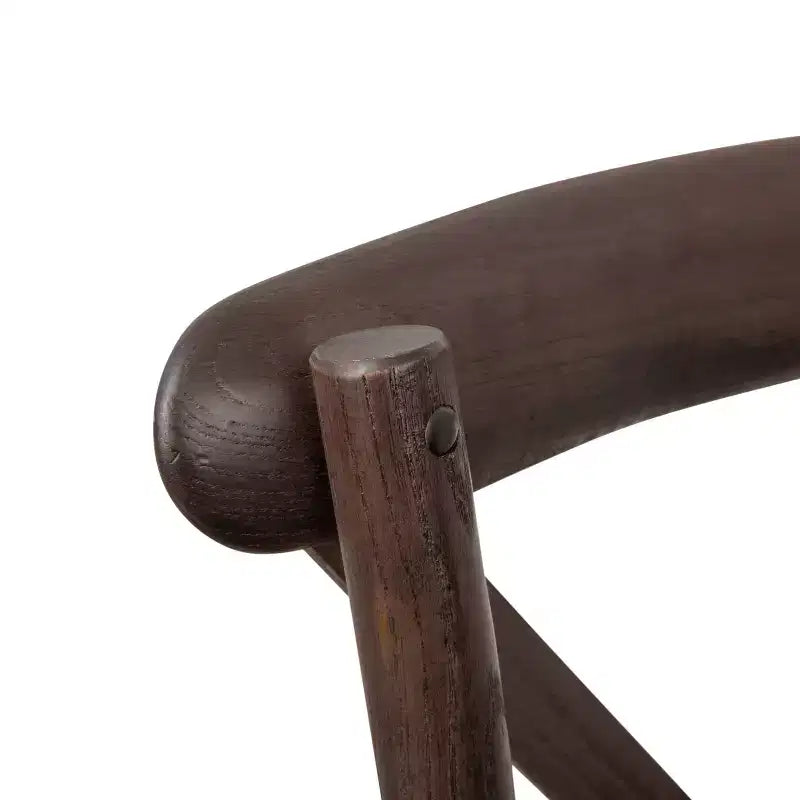 Chaise de bistrot en bois empilable à dossier croisé