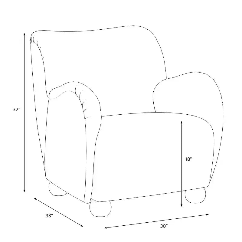Fauteuil Rumi en velours
