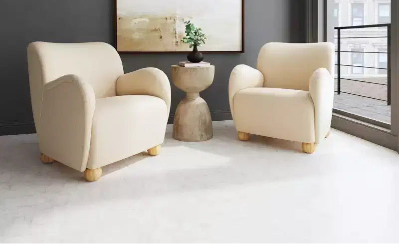 Fauteuil Rumi en velours