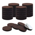 Unique Bargains Round Self-Stick Anti-Scratch Floors Protector Furniture Felt Pads Dark Brown 30 Pcs