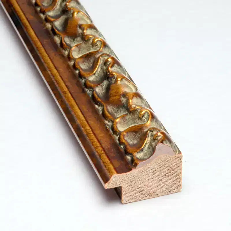 Miroir mural de salle de bain en bois, bronze antique, non biseauté