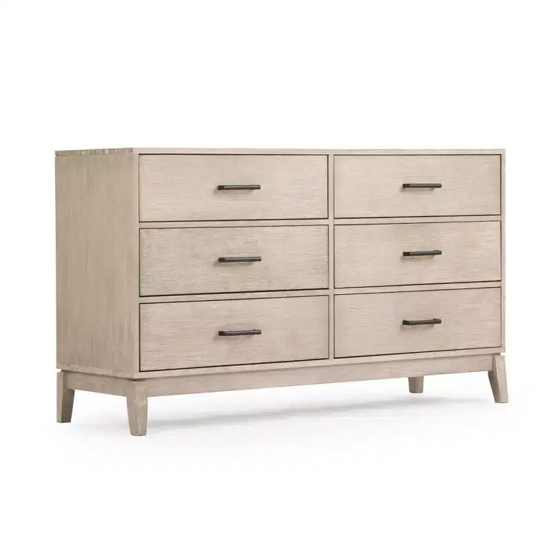 Plank+Beam Solid Wood Contemporary 6-Drawer Dresser